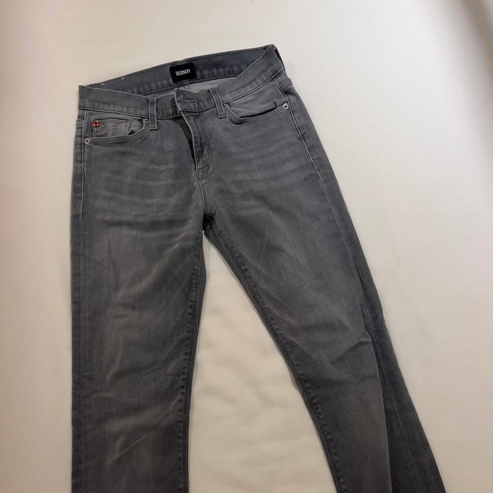 Hudson Midrise Nico Super Skinny Jeans Grey Wash‎ Womens Size 26